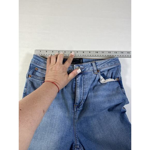 ASOS Jeans Women's 28x36 Tall Blue Light Wash High Rise Flare Jeans - Picture 4 of 10